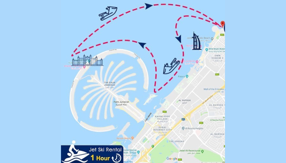 Катание на гидроциклах в Дубае