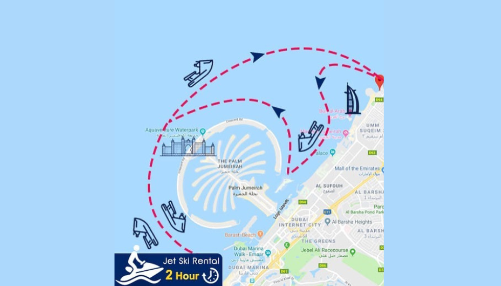 Катание на гидроциклах в Дубае